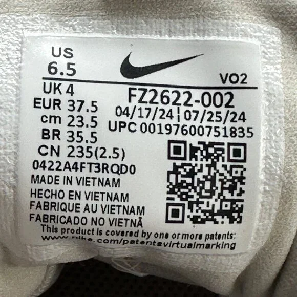 Women's Nike V2K Run Gore-Tex Shoes - Light Iron Ore FZ2622-002 Size 6.5 - Picture 11 of 12